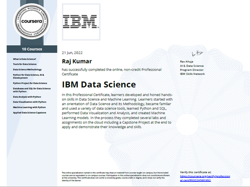 Dr. Raj Kumar | Data Analyst & Applied AI/ML Professional